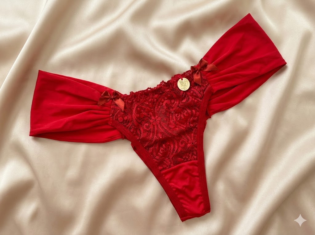 Tanga en dentelle doublée