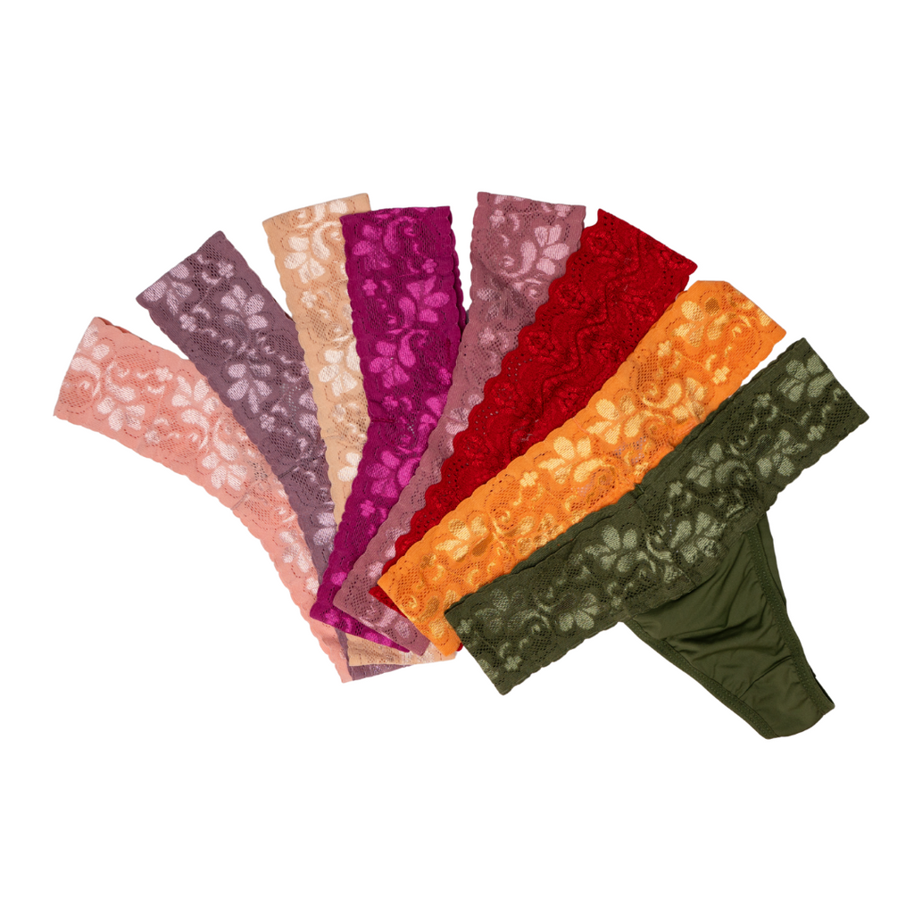 Tanga en Dentelle Tissu Double