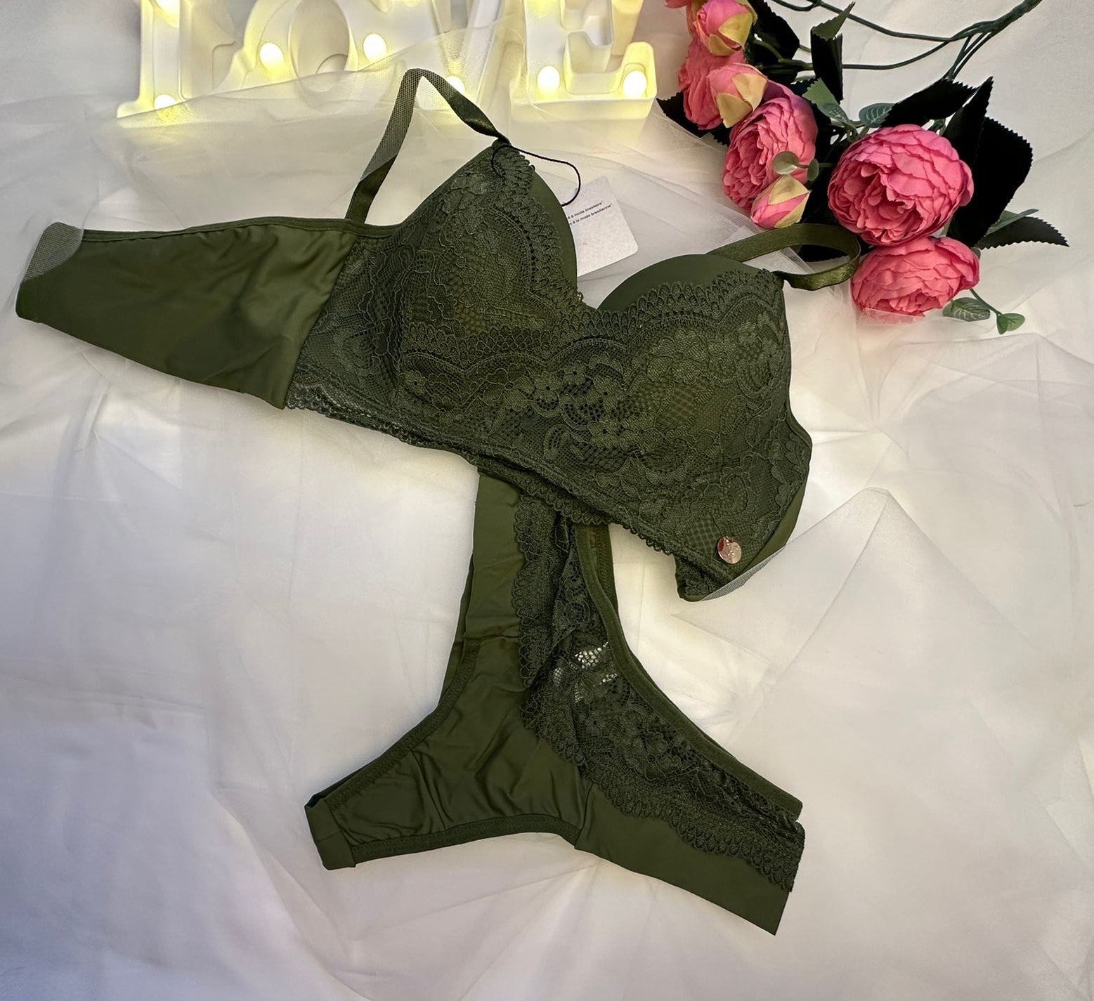 Ensemble Mystique Dentelle Enveloppante