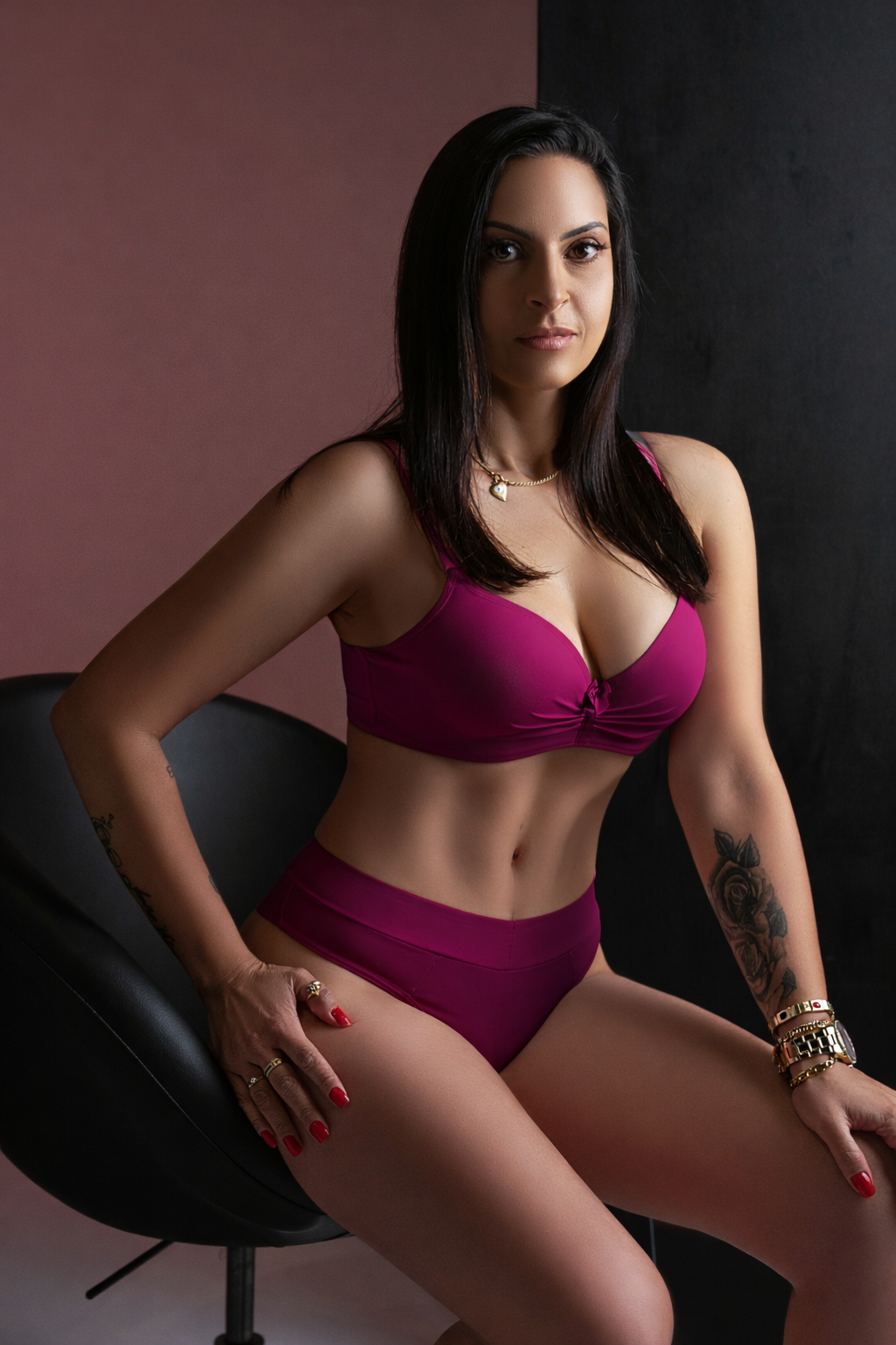 Ensemble de lingerie Uni (double en coton)