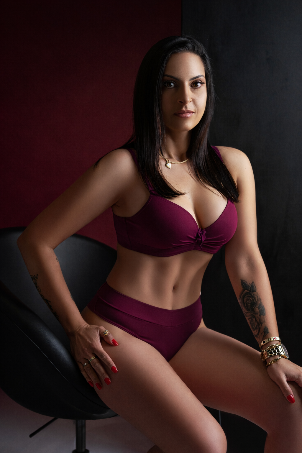 Ensemble de lingerie Uni (double en coton)