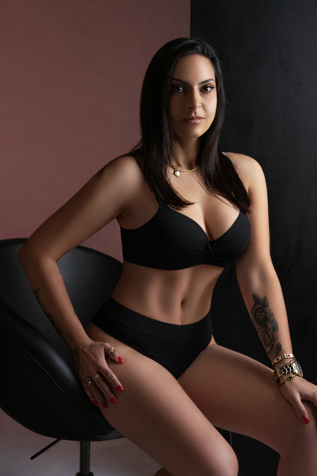 Ensemble de lingerie Uni (double en coton)